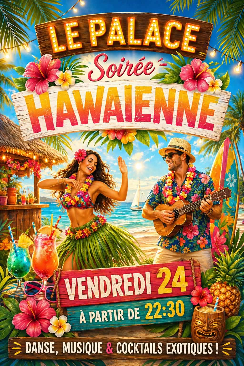 Soirée Hawaïenne au Palace