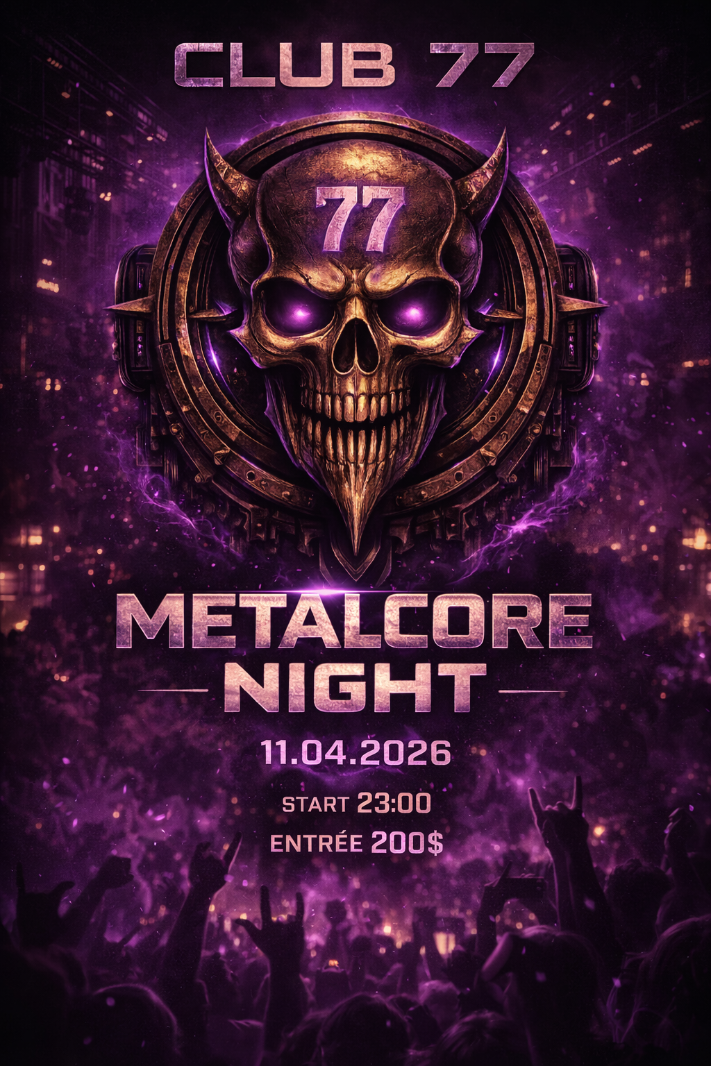 CLUB 77 — METALCORE NIGHT