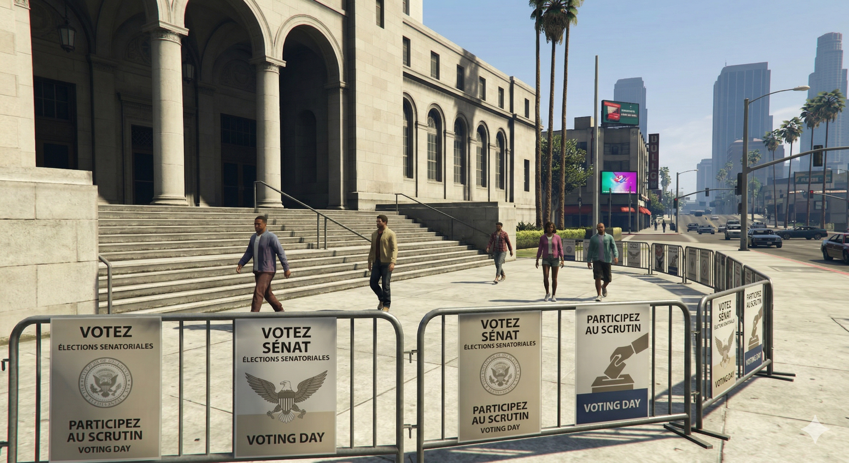 Sénat de San Andreas : Entre terrorisme, scandales et héroïsme, le cirque électoral est ouvert